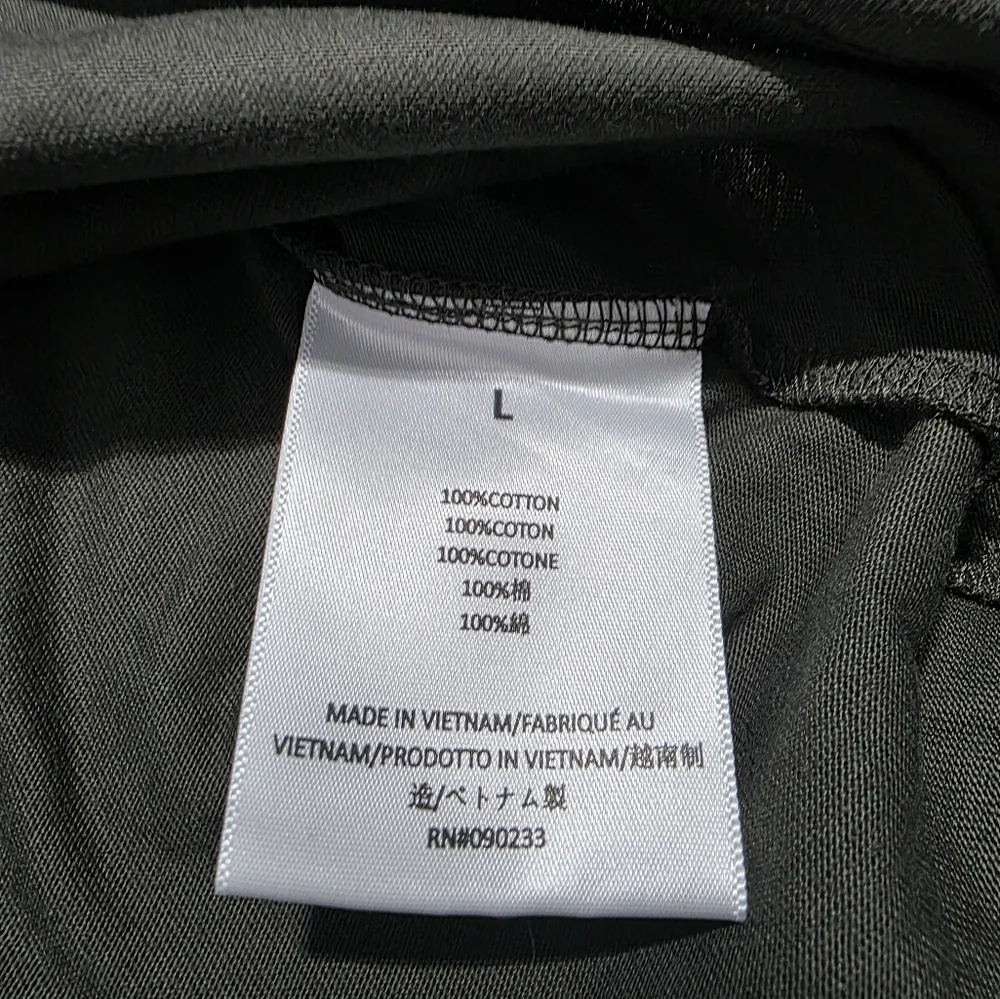 NWT FEAR OF GOD ESSENTIALS V-Neck T-shirt Ink Sz L - Picture 9 of 11